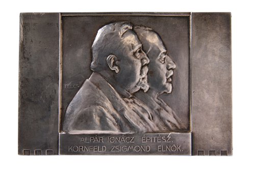 Alpár Ignác építész - Kornfeld Zsigmond elnök A Budapesti Áru- és Értéktőzsde építésének emlékére 1907.jpg